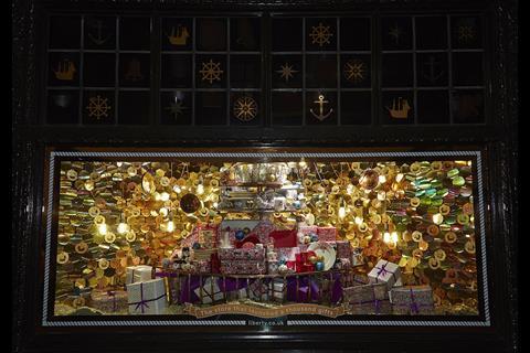 Liberty's Christmas windows take inspiration from the festive high seas this year, declaring the retailer as 'the store that launched a thousand gifts'.